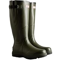 Hunter Mens Balmoral Adjustable Wellington Boots (10 UK) (Dark Olive)