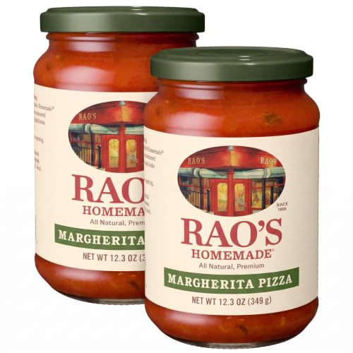 Rao's Homemade Margherita Pizza Sauce Made with Italian Tomatoes, 12.3 oz (Pack of 2)