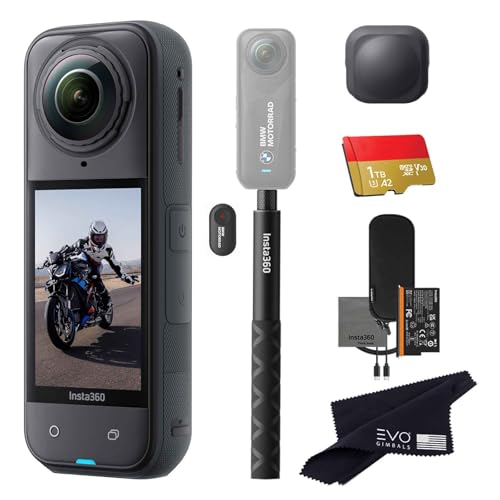 Image of Insta360 X5 BMW Motorrad Limited Edition Basic Bundle-8K Waterproof 360 Action Camera with 1 /1.28 inch 48MP Sensors, 8K 360 HDR Video, 72MP| Bundle Includes Action Invisible Selfie Stick, Lens Cap(1TB)