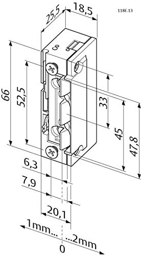 138.53 ProFix2 Ouvre-porte 24 V CC sans gâche