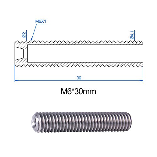 Wangdd22 15Pc/Set 1.75Mm Teflon Throat Tube+0.4Mm Extruder Nozzle Print Heads+Heater Blocks Hotend For Mk8 Makerbot Anet A8 3D Printer #TOP5