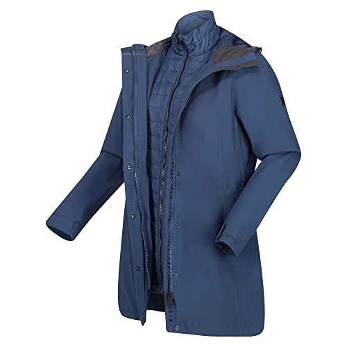 Regatta Womens/Ladies Denbury III 2 in 1 Waterproof Jacket (18 UK) (Dark Denim) - Image 3