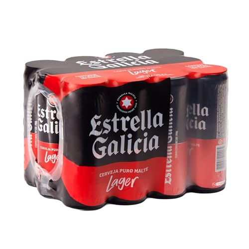 Pack de Cerveja Estrella Galicia Lager LT 350ml 12 Unidades Pack de Cerveja Estrella Galicia Lager LT 350ml 12 Unidades
