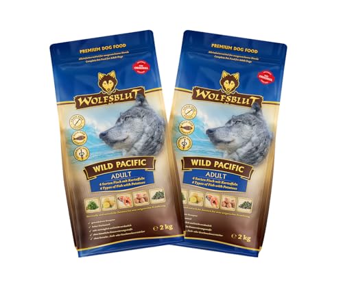 Wolfsblut Hund Adult | Trockenfutter | Multi Bundle | Mix Paket | Sparpaket | 2 x 2 kg | Verschiedene Sorten (2 x 2 KG, Wild Pacific)
