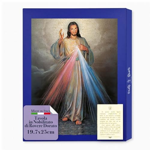 Planche en mélaminé chêne doré Jésus Miséricordieux Frères Bonella 20x25 cm