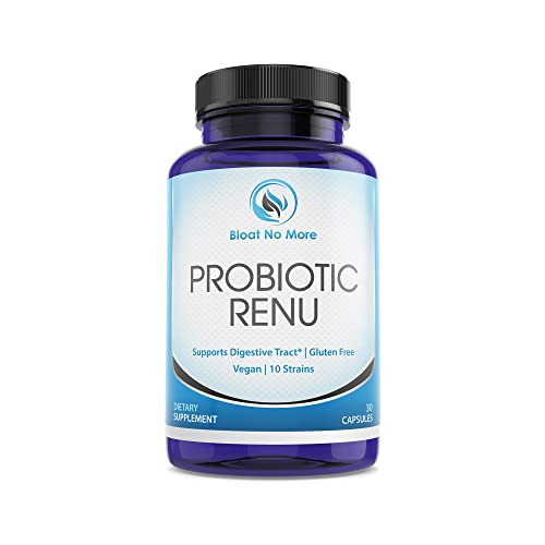 Bloat No More - Probiotic Renu, Dietary Probiotics for Women with 50 Billion CFUs, Probiotics for Optimum Digestion and Immune System, Supports Skin and Heart Health, 30 Capsules
