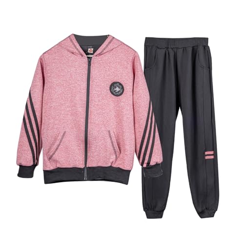 Veste de sport avec capuche fille linboo pour les loisirs et l'école