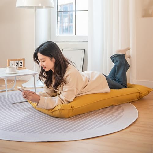 Silla plegable de suelo con soporte trasero ajustable, asiento acolchado para meditación y juegos para un uso cómodo en interiores y exteriores