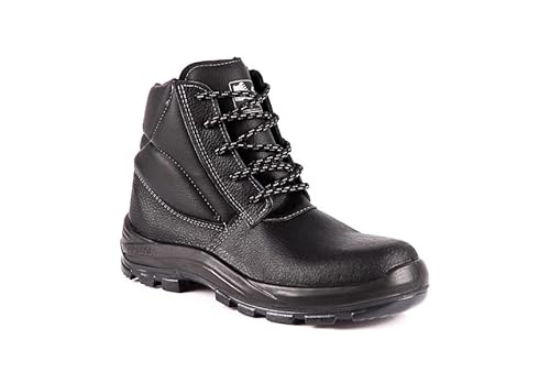 BOTA DE SEGURAÇA BRACOL 4018BAMS1662LL BICO COMPOSITE COURO PRETO LISO C.A 43938 Tamanho:44