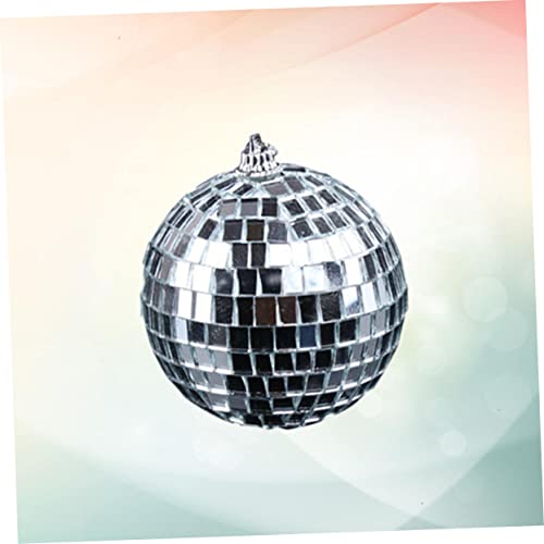 Bola espejada plateada para decoración de fiestas, bodas, festivales y discotecas, 1 unidad miniatura 6