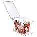mDesign Ideal Shoe Storage for High Heel Shoes - Stackable Shoe Box Suitable for Various Footwear - Practical Shoe Organiser with Lid