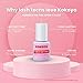 KOKOYA Beauty Lash Glue – Professional Eyelash Extension Glue, Fast-Dry 0.5–1s Salon Pro Lash Glue, Strong Hold up to 8 Weeks, Black Lash Adhesive for Individual Lashes (2, 5 mL)