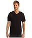 BOSS Hugo Men's 3-Pack Cotton V-Neck T-Shirt, Black, Medium