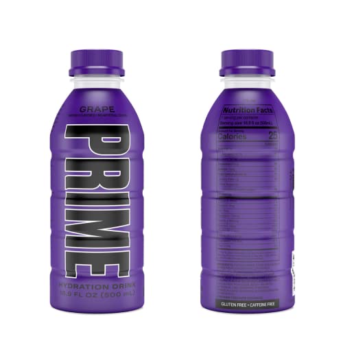 Prime Hydration Sports Drink Variety Pack - Energy Drink, Electrolyte Beverage - Meta Moon, Lemon Lime, Tropical Punch, Blue Raspberry, Orange, Grape & Ice Pop - 16.9 Fl Oz (7 Pack) #TOP4
