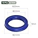 YOKIVE 10 Pcs UN Radial Shaft Seals, Industry PU Oil Seals for Hydraulic Cylinders (Blue, 22-mm ID x 30-mm OD 5-mm Width)