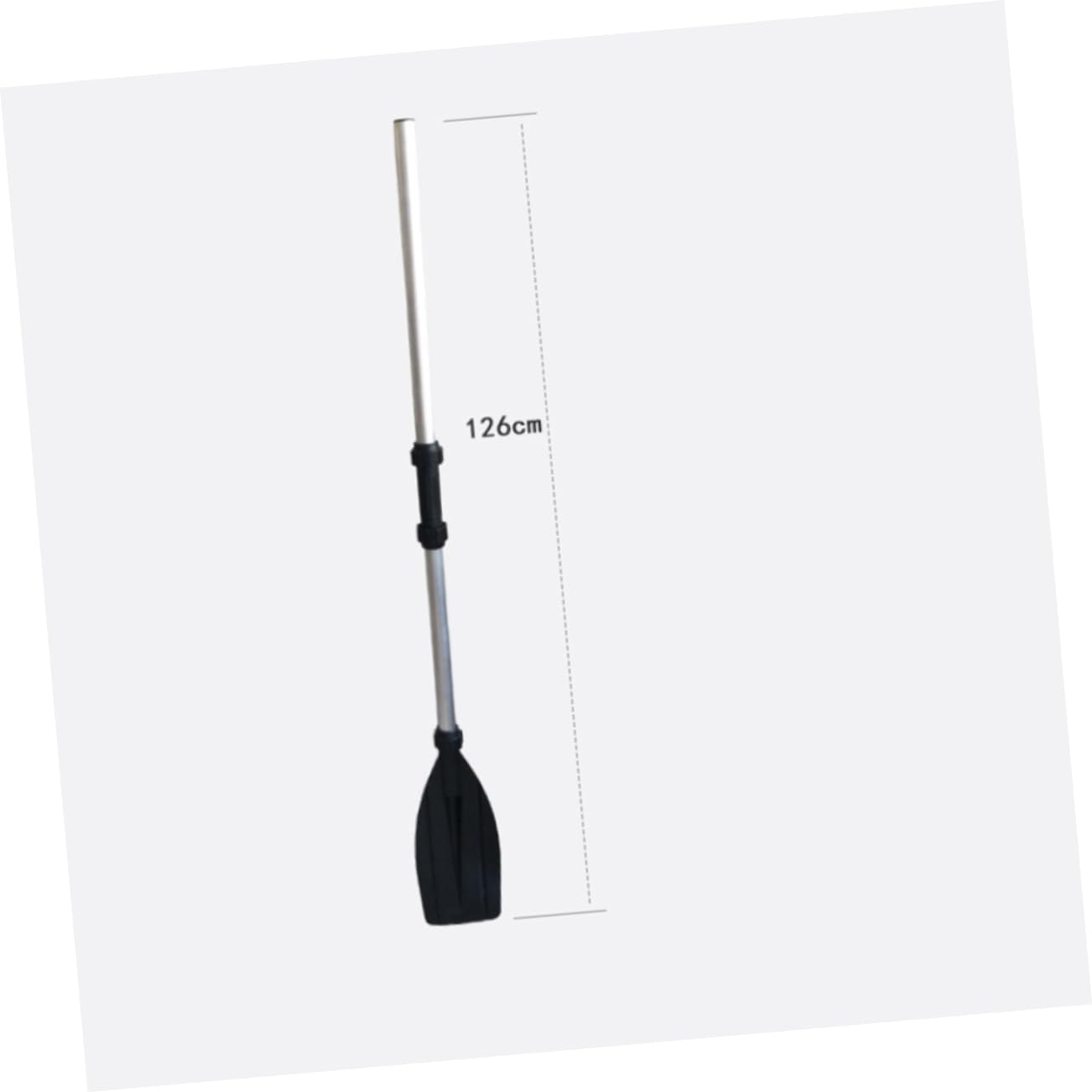 Doppelend Kajakpaddel aus Aluminiumlegierung, 210cm, Schwarz | Abnehmbar, mit Ruderhalter und Tropfringen, auch Einzel Bootsruder Nutzbar