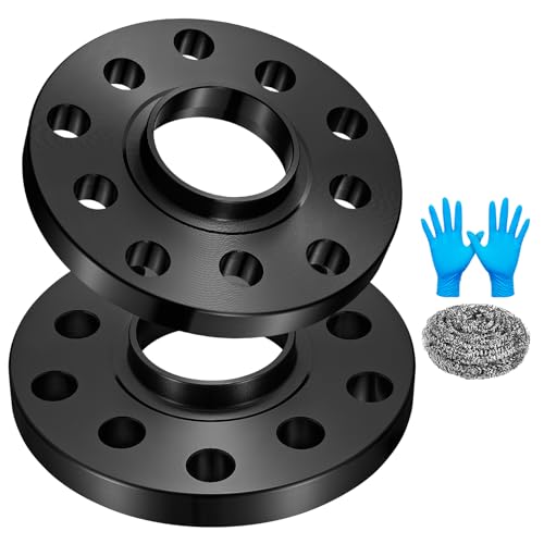 BDFHYK 5x100mm 5x112mm Wheel Bolt Pattern 15 mm Hubcentric Wheel Spacer Compatible with Audi A4 A6 Q3 VW Jetta Beetle Golf,Forged 5 Lug Wheel Adapters M14x1.5 & 57.1 mm Hub Bore, Set of 2