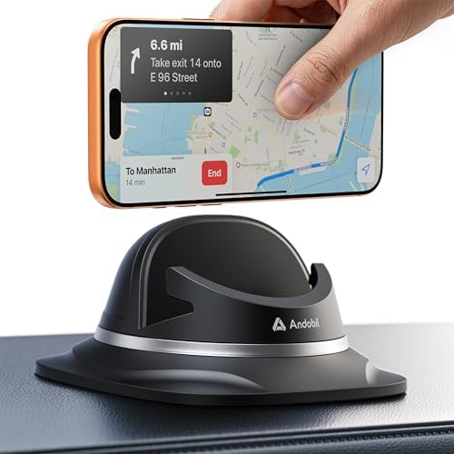 andobil 2026 Handyhalterung Auto Upgrade 360°Drehbar Für Armaturenbrett | [1s-Platzierung & Bombenfest] Kfz Handy Halterung Auto Saugnapf Universelle Für iPhone 18/17/16/15/14/Pro
