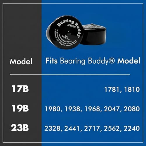 Bearing Buddy Bra 19B - 1 Pair USA-Made, Black Vinyl Covers view 4