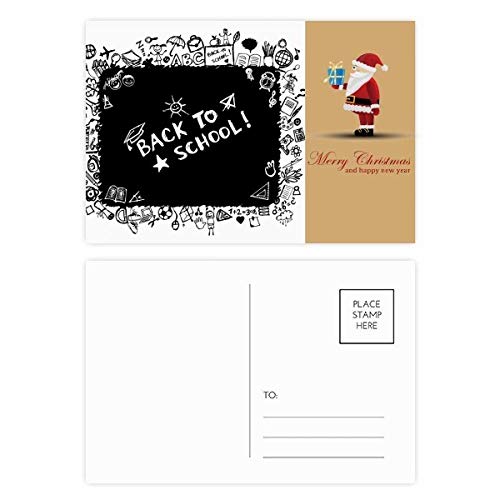 Cartes postales graffiti Père Noël pour éviter les vœux banals en lot de 20