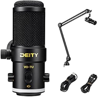Deity VO-7U Boom Arm Kit USB Broadcast Microphone Dynamic USB Mic with RGB Lighting Effect for Phones Laptop PS5 Xbox Live Stream Conference Broadcast
