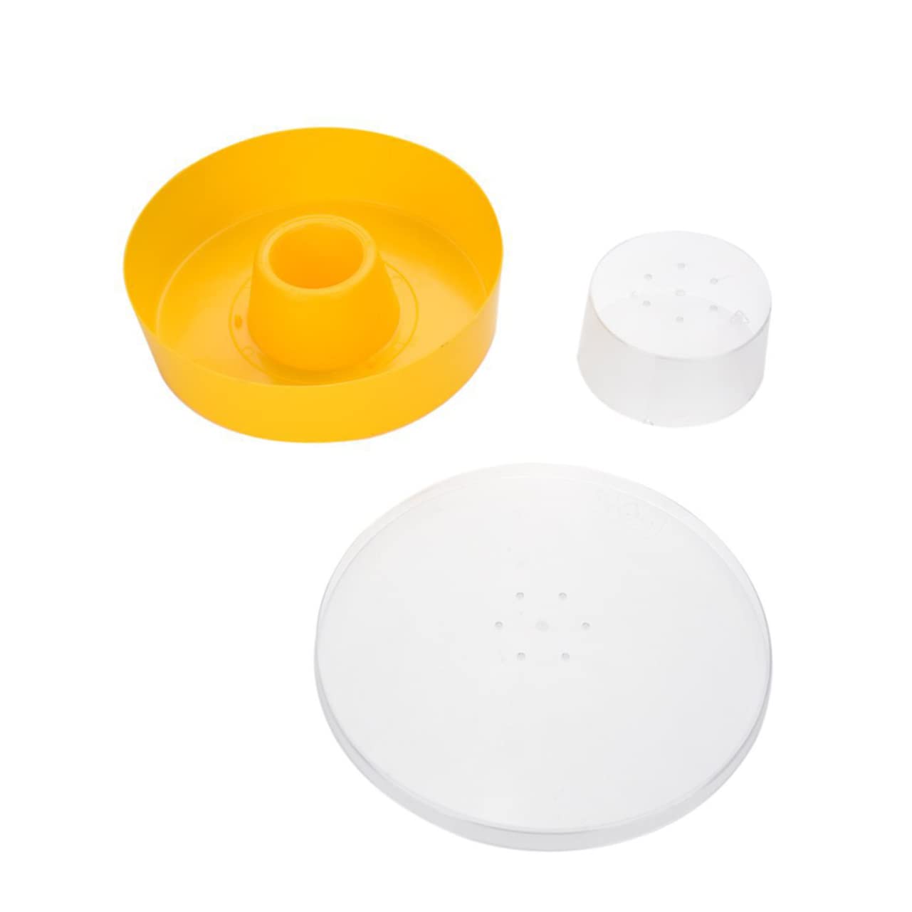 Yardwe 2 Uds Comedero Superior De Colmena De Abeja Alimentador Redondo De Colmena Alimentador Superior De Abejas Alimentador De Colmena Plato De Comida De Abeja Herramienta De Apicultura