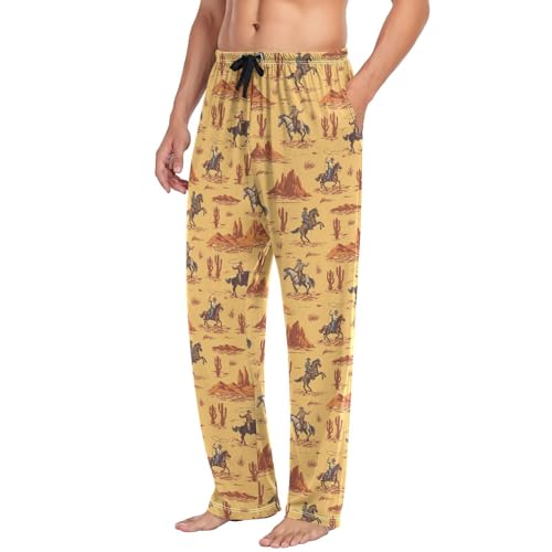 Men's Pajama Pants Soft Comfy Sleep Lounge Pants Cartoon Pjs Bottoms with Pockets4