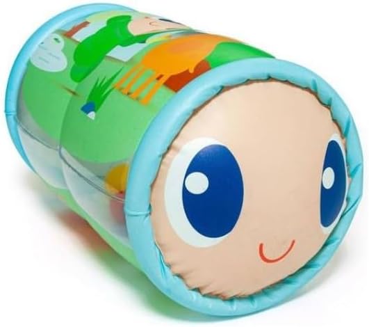 MOLTO | Baby Inflatable Sensory Roller – Gusy Light Design – Stimulates Crawling and Coordination – with Sound Balls – from 0 Months – 45 x 22 cm