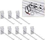 uyoyous 100Pcs Slatwall Hooks 8 Inch Heavy Duty Metal Display Hooks for Hanging Retail Commercial Fl