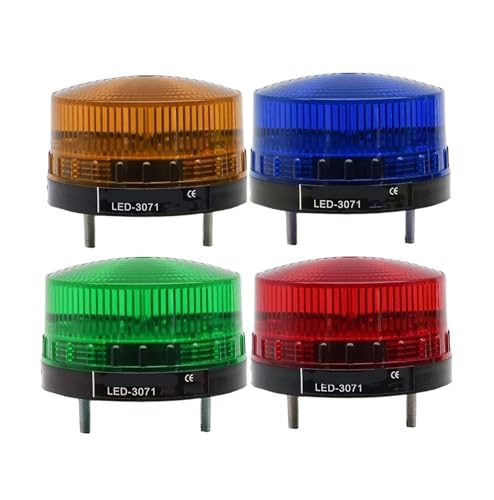 Voyant d'avertissement LED-3071 clignotant haute visibilité 12V jaune