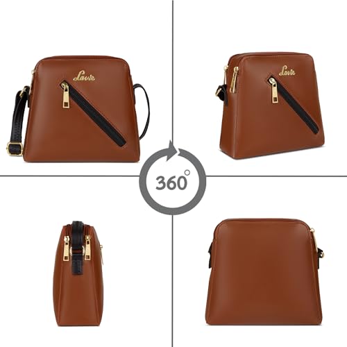 Image of Lavie Woman's Colourblock Lucy Crossbody Sling Bag | Ladies Purse Handbag | Gift for Women
