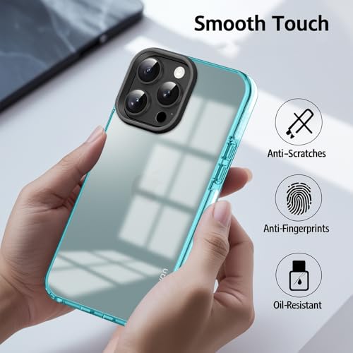 Image of KARWAN Back Cover|iPhone 16 Pro Back Cover |Polycarbonate Material| Full Camera Protection |Perfectly Fit| Case for iPhone 16 Pro - Blue
