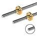 Industrial Lead Screw 3D Printer T8 T-Type Screw Stepper Motor Screw Set Vertical Kit, 100 200 350 600mm Length Lead 8mm Linear Sliding Table Set(300MM)