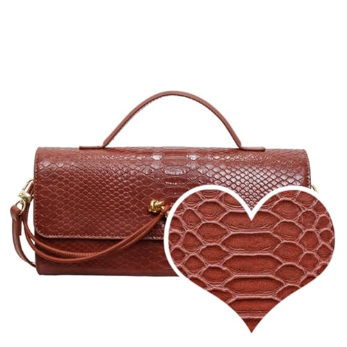 Image of Women Vegan Leather Evening Handbag Crocodile Pattern Handle Clutch Purse Cross Body Envelope Bag
