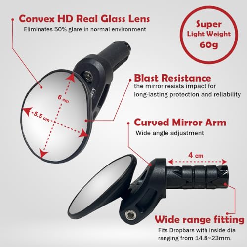 Hafny Drop Bar Bike Mirror