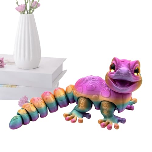 3D -gedrucktes Chamäleon - House Echse Ornament, Reptilienfiguren Statue | Dekoratives Schreibtisch Spielzeug, Wohnzimmer Schlafzimmer Schlafzimmer Flur Ausstellung, kreative süße Tier Figur Gir 3D -gedrucktes Chamäleon - House Echse Ornament, Reptilienfiguren Statue | Dekoratives Schreibtisch Spielzeug, Wohnzimmer Schlafzimmer Schlafzimmer Flur Ausstellung, kreative süße Tier Figur Gir