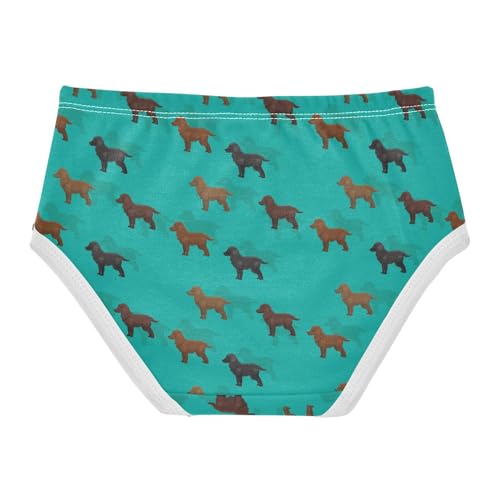 Girls' Underwear Spaniel Dog Cotton Stretch Comfort Toddler Panties2