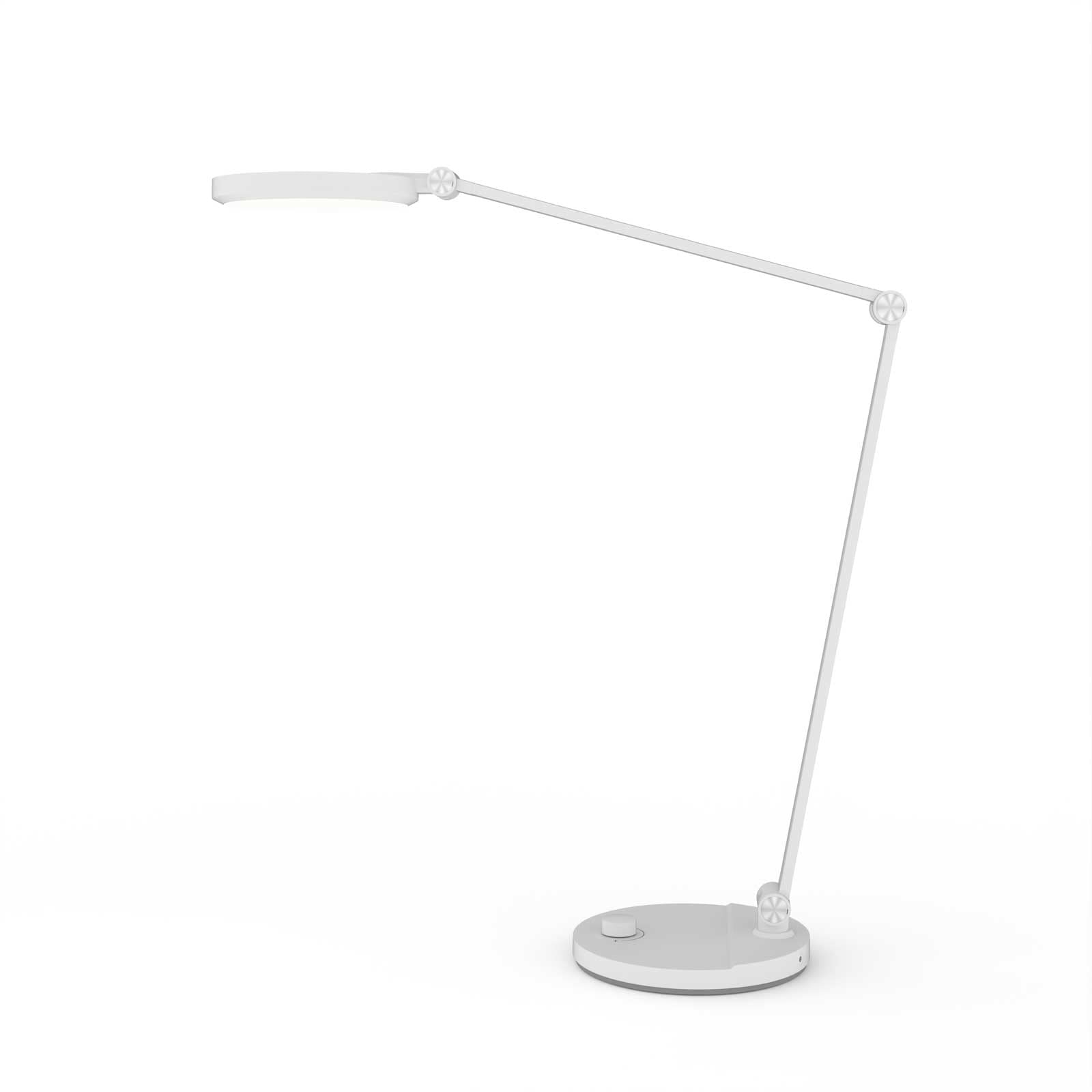 FeinTech LTL00120 - Lampada da scrivania a LED, dimmerabile, con manopola, colore: Bianco