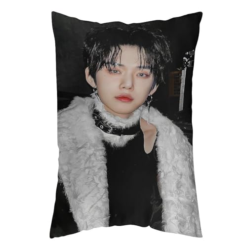 Yeonjun ヨンジュン TXT 22 抱き枕カバー 長方形 等身大クッションカバー 両面プリント 気持ちいい 安眠 隠しファスナー式 伸縮性 着脱簡単 肌触り良い 柔らかい 四季兼用 ベッド飾り 12 "x20 "