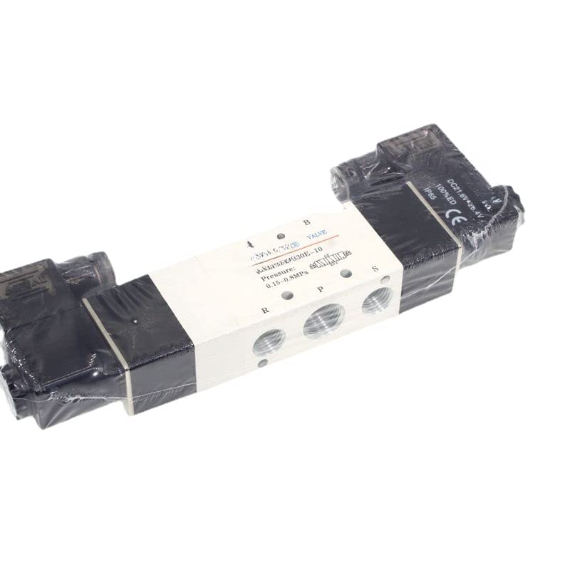 Électrovanne 4V330E-08 contre les fuites d'air comprimé : tiroir de précision 5 voies