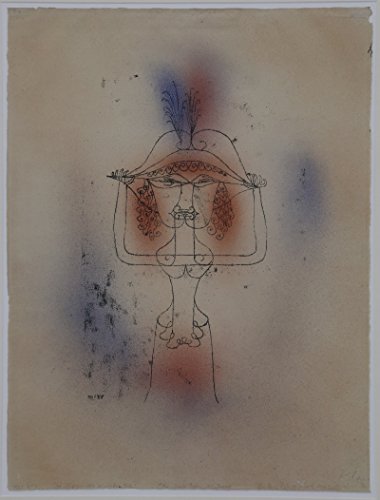 Lámina de Paul Klee «Die Saengerin Der komischen Oper 1925» pequeña sin marco 2