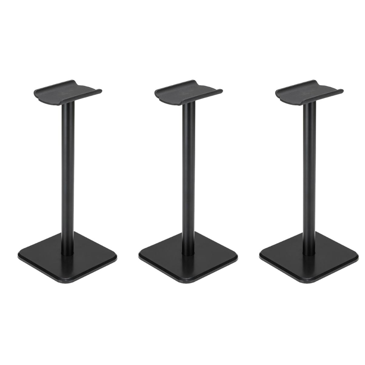 GLEAVI 3pcs Metal Stand Headphone Holder Metal Holder Headphones Hanger Headset Mount Bracket Holder Earbuds Mount Headset Holder Space Saving Earphone Holder Headset Stand Computer Shelf-image-36