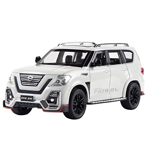 MTG Metro Toys & Gift - Nissan Tule Patrol SUV | 1:24 Scale | Big Size Diecast Model Metal Pull Back Toy car for Kids with Openable Doors & Light, Music Toy Vehicle for Kids 【Colors as Per Stock】