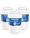Waterdrop MWF NSF 53&42 Certified Refrigerator Water Filter, Compatible with GE SmartWater MWF, MWFINT, MWFP, MWFA, GWF, HDX FMG-1, GSE25GSHECSS, WFC1201, RWF1060, 197D6321P006, Kenmore 9991, 3 Pack