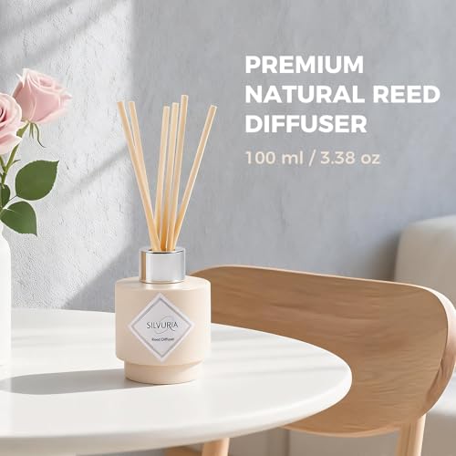 Reed Diffuser Set,Lemon Verbena Essential Scented Oil,100ml(3.38 oz) with 6 Reed Sticks,Long-Lasting Fragrance for Home, Bathroom & Office - Image 4