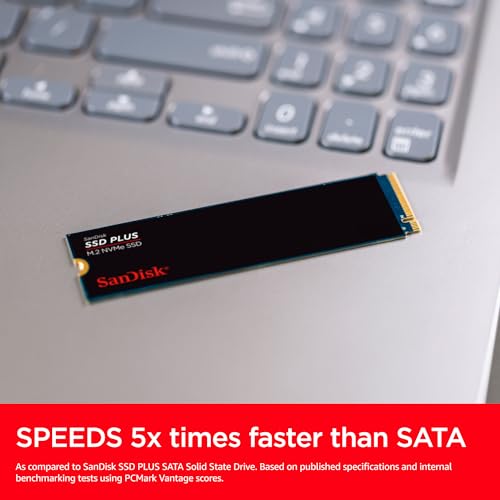 SanDisk SSD PLUS M.2 NVMe SSD 2 TB (M.2 2280, PCIe Gen 3.0, einfache Installation, Western Digital Dashboard, 3 Jahre Garantie) – Ansicht 3