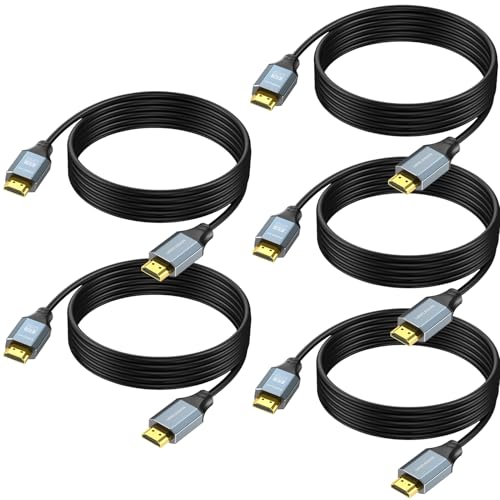 Câble HDMI 4K HDR 3m lot de 5 résout les problèmes d'affichage et coupures de signal TV