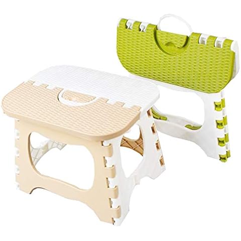 Folding Stool Kids Liuer 2PCS Folding Step Stool Home Kitchen Lightweight Folds Flat with Carry Handle Easy Storage Transport Foldable Stool Perfect for Kids Adults Boys Girls Children Cover