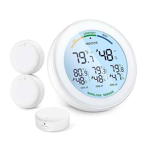ワイヤレス温度計 LCD ディスプレイ屋内屋外センサー温度センサー屋内デジタル湿度計温度計 高精度リアルタイム計測機能