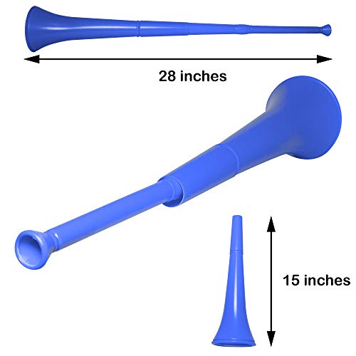 Windy City Novelties Collapsible Stadium Horn - 28\" - Blue